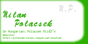 milan polacsek business card